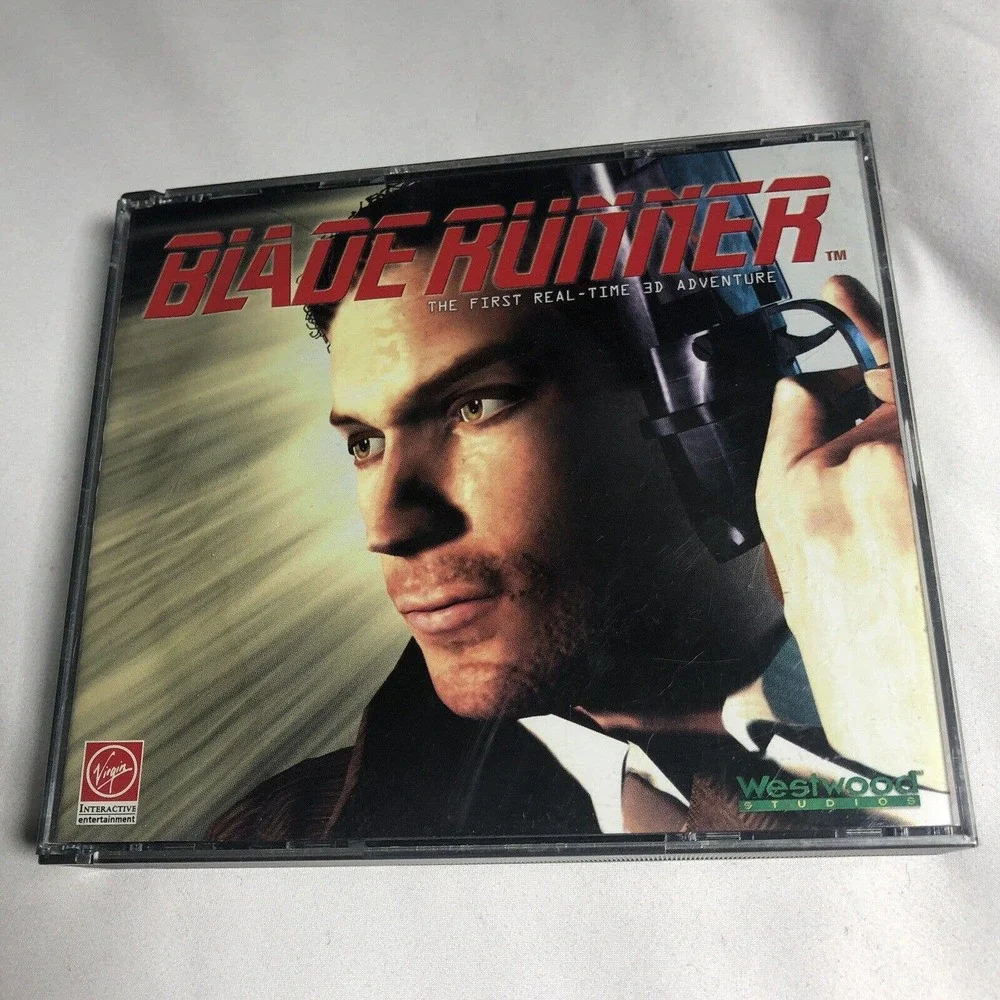 Vtg Blade Runner PC Computer‎ Game 1997 3D Adventure Scifi Futuristic G2 CD-Rom